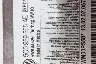 5C0959655AE , art8101696 Блок AirBag Volkswagen Passat B7 Арт 8101696, вид 4