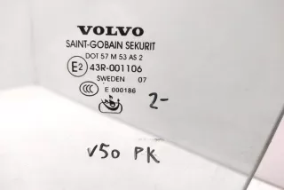 43R001106, E000186, DOT57M53AS2 , art8113285 Стекло двери передней левой Volvo V50 Арт 8113285, вид 2