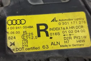 4D0941004BA, 0301171276 , art11964819 Фара правая Audi A8 D2 (S8) Арт 11964819, вид 12