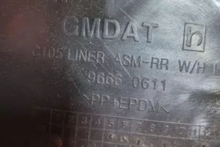 96660611 , art12060455 Защита арок задняя левая (подкрылок) Opel Antara Арт 12060455, вид 4