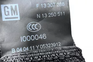N13250511, F13307288, 340846310 , art11789274 Ремень безопасности задний левый Opel Meriva 2 Арт 11789274, вид 6