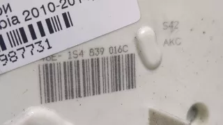 5N0839016D Замок двери задней правой Skoda Fabia 2 restailing Арт 8987731, вид 2