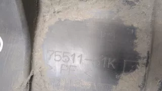 7551151K Защита арок задняя правая (подкрылок) Suzuki Splash Арт 8876378, вид 2