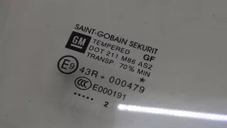 5161034,13270979 Стекло двери задней правой Opel Meriva 2 Арт 8894377, вид 2