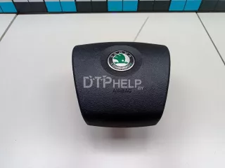 1Z0880201AM3X1 Подушка безопасности в рулевое колесо Skoda Octavia A5 Арт AM48472282, вид 1