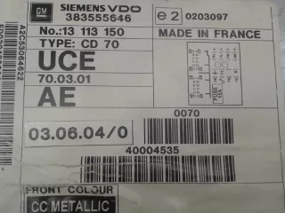  аудиотехника перед Opel Vectra C  Арт 23003598, вид 3