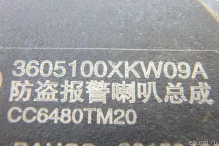 3605100XKW09A Great Wall Сирена сигнализации (штатной) Haval H6 Арт E95606026, вид 4