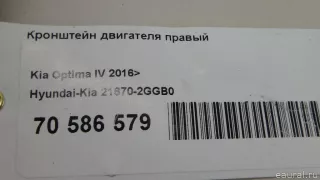 216702GGB0 Hyundai-Kia Кронштейн двигателя правый Kia Optima 4 Арт E70586579, вид 9