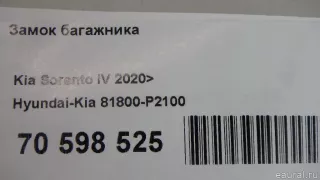 81800P2100 Hyundai-Kia Замок багажника Kia Sorento 4 Арт E70598525, вид 9