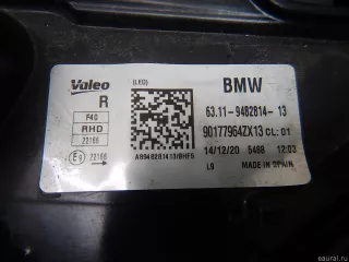 63119448102 BMW Фара правая BMW 1 F40 Арт E95625556, вид 8