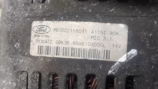 98AB10300GL Генератор Ford Focus 1 Арт 9265436, вид 2