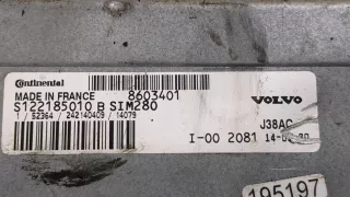 S122185010,242140409 Блок управления двигателем Volvo S40 2 Арт 9285037, вид 3