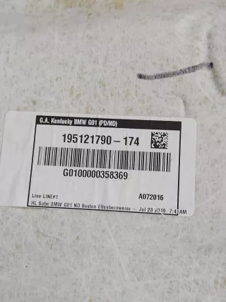 51445A6BFA2, 5A07B37 Обшивка потолка BMW X3 G01 Арт ARM328060, вид 11