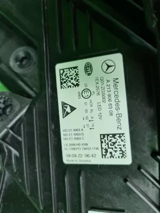A2139066308 фара левая m Mercedes E W213 Арт DIZ0000006973421, вид 20