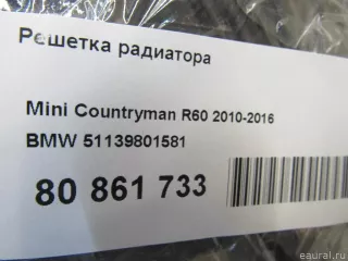 51139801581 BMW Решетка радиатора MINI COUNTRYMAN R60 Арт E80861733, вид 12