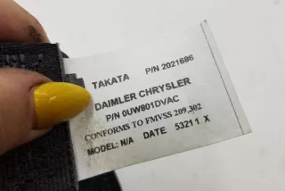 0UW801DVAC , art13165811 Ремень безопасности задний правый Chrysler 300C 1 Арт 13165811, вид 8