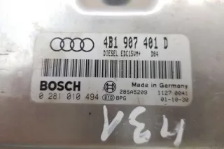 4B1907401D, 0281010494 , art13191563 Блок управления двигателем Audi A6 C5 (S6,RS6) Арт 13191563, вид 3