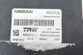 360326FL0E , art13224394 Блок ручника (стояночного тормоза) Nissan Qashqai 2 restailing Арт 13224394, вид 6
