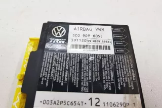 3C0909605J, 391130 , art13234007 Блок AirBag Volkswagen Passat B6 Арт 13234007, вид 3