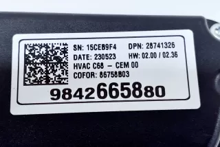 9842665880 , art14850460 Блок управления печки/климат-контроля Opel Mokka 2 Арт 14850460, вид 4