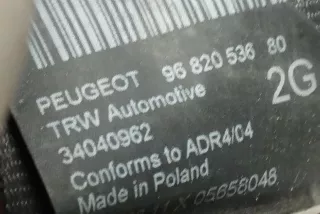 9682053680, 34040962 , art8553161 Ремень безопасности задний левый Peugeot 5008 Арт 8553161, вид 2
