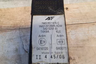 7M3857815C , art10216198 Ремень безопасности задний левый Seat Alhambra 1 restailing Арт 10216198, вид 3