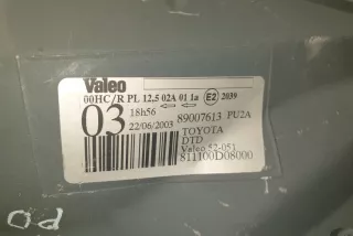 811100d08000 , art9812625 Фара правая Toyota Yaris VERSO Арт 9812625, вид 4