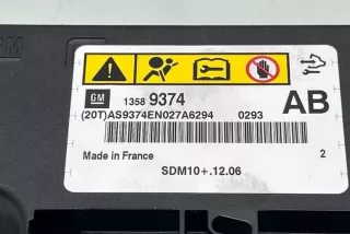 13589374, SDM1041206 , art13605795 Блок AirBag Opel Meriva 2 Арт 13605795, вид 5