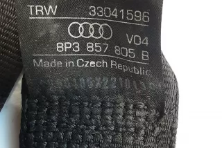 8P3857805B, 33040488 , art12313748 Ремень безопасности задний правый Audi A3 8P Арт 12313748, вид 2