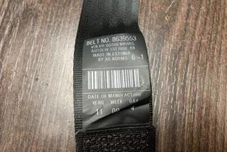 6081727RX, 6085750R0, 8639553 , art13665110 Ремень безопасности задний правый Volvo V50 Арт 13665110, вид 7