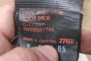 33052806, 96325577XX , art13379706 Ремень безопасности задний левый Citroen C5 1 Арт 13379706, вид 4