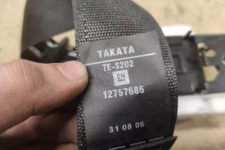 12757686 , art13395504 Ремень безопасности задний правый Saab 9-3 2 Арт 13395504, вид 2