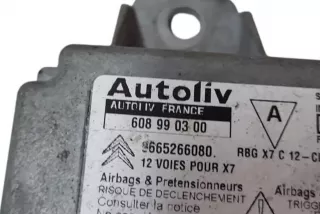 9665266080, 608990300 , art13423809 Блок AirBag Citroen C5 1 Арт 13423809, вид 4