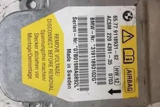 911893102, 6577911893102, 220439135 , art13454642 Блок AirBag BMW 5 E60/E61 Арт 13454642, вид 4
