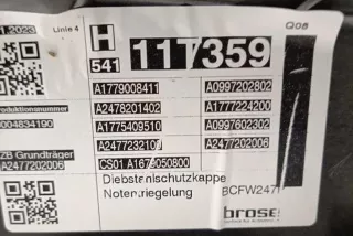 A2477202006 , art13081822 Стеклоподъемник задний правый Mercedes B W247 Арт 13081822, вид 2