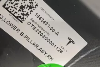 164343100A108625501J , art13112768 Обшивка салона Tesla model 3 Арт 13112768, вид 3