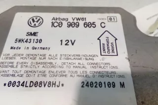 1C0909605C , art13902494 Блок AirBag Volkswagen Passat B5 Арт 13902494, вид 3