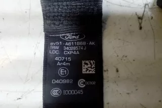 8V51A611B68AK , art13931342 Ремень безопасности задний правый Ford Fiesta 6 Арт 13931342, вид 5