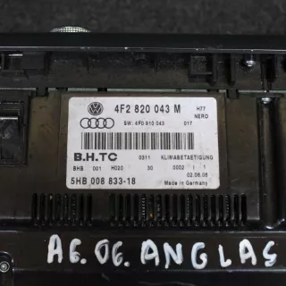 4F2820043M , art544236 Блок управления печки/климат-контроля Audi A6 C6 (S6,RS6) Арт 544236, вид 2