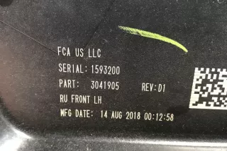 1593200 , art15113155 Стеклоподъемник задний левый Chrysler Pacifica 2016 Арт 15113155, вид 3