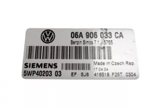 06A906033CA, 5WP4020303, 7125755 , art12931998 Блок управления двигателем Volkswagen Golf 5 Арт 12931998, вид 2