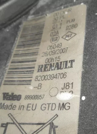 8200394706,89034934 Фара передняя левая Renault Espace 4 Арт AL16335172051, вид 6