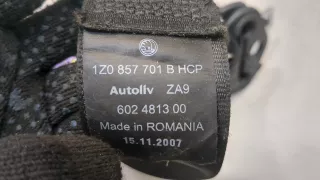 1Z0857701B Ремень безопасности передний левый Skoda Octavia A5 Арт 20022855, вид 3