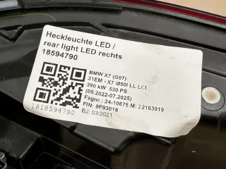 5A164A7,5A164A8 Фонарь задний левый BMW X7 g07 Арт AL15978791201, вид 7