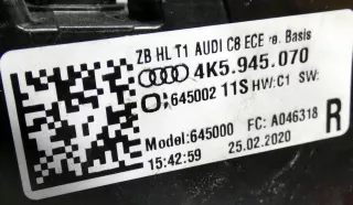 W3870,2AR1Y-S1Y Фонарь задний правый Audi A6 C8 (S6,RS6) Арт AL12107799108, вид 6