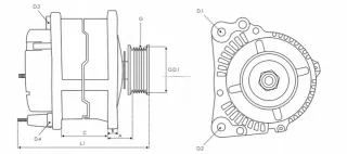 A6010PR Генератор Ford Kuga 3 Арт AL11838253350, вид 6