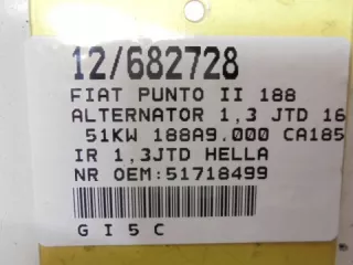 51718499 Генератор Fiat Punto 1 Арт AL16440343648, вид 7