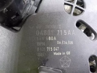 04801715AA Генератор Fiat Freemont Арт AL17054664201, вид 3