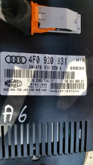 4F0920931 Щиток приборов (приборная панель) Audi A6 C6 (S6,RS6) Арт AL9371439622, вид 3