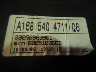 A1685404711 Щиток приборов (приборная панель) Mercedes A W168 Арт AL16558039734, вид 6